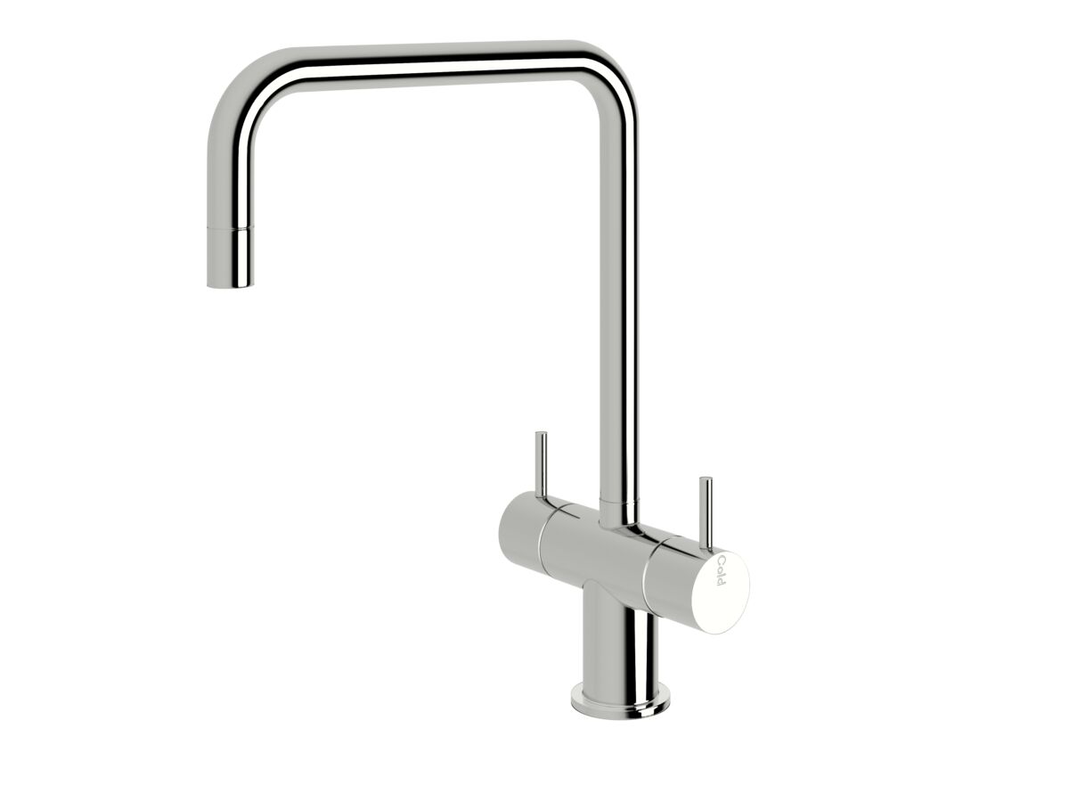 reece Sussex Scala Mini Twin Handle Mixer Tap Large Square Chrome (5 Star)
