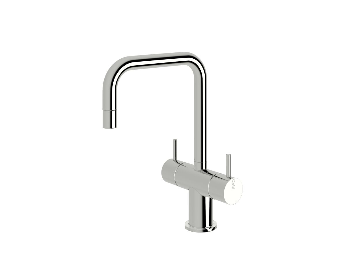 reece Sussex Scala Mini Twin Handle Mixer Tap Small Square Chrome (5 Star)