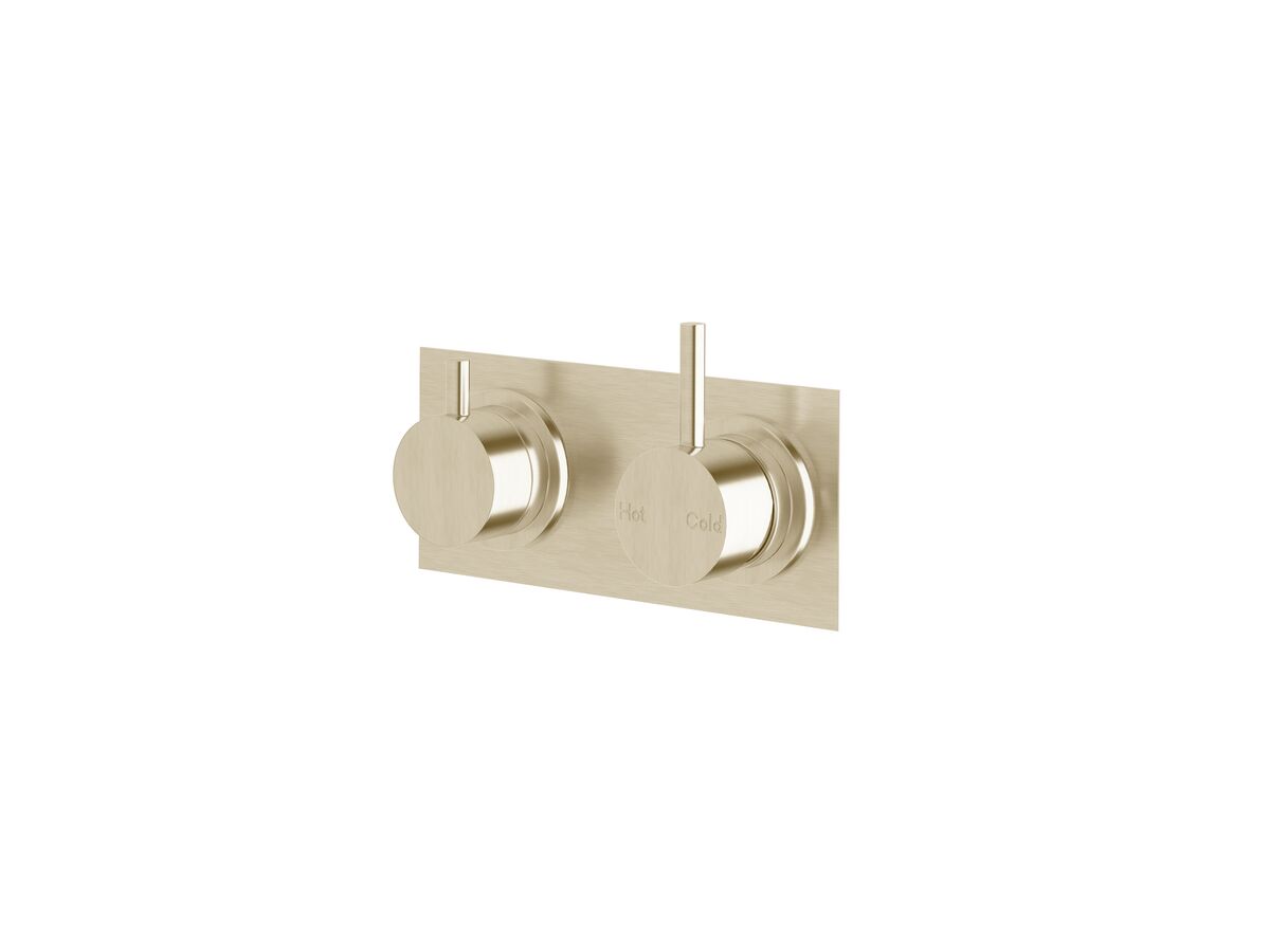 reece Sussex Scala Mixer Tap / Diverter System Right Hand Operation LUX PVD Brushed Platinum Gold