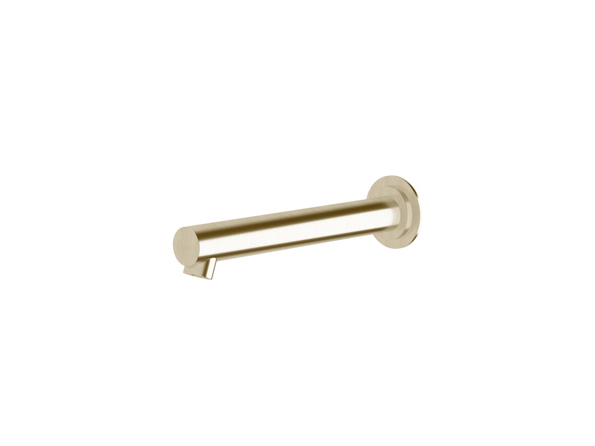 reece Sussex Scala Straight Wall Basin Outlet 200mm LUX PVD Brushed Platinum Gold (6 Star)