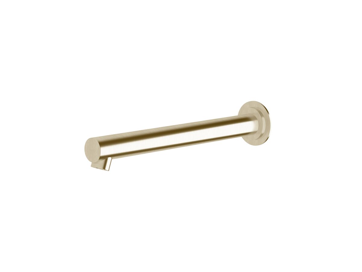 reece Sussex Scala Straight Wall Basin Outlet 250mm LUX PVD Brushed Platinum Gold (6 Star)