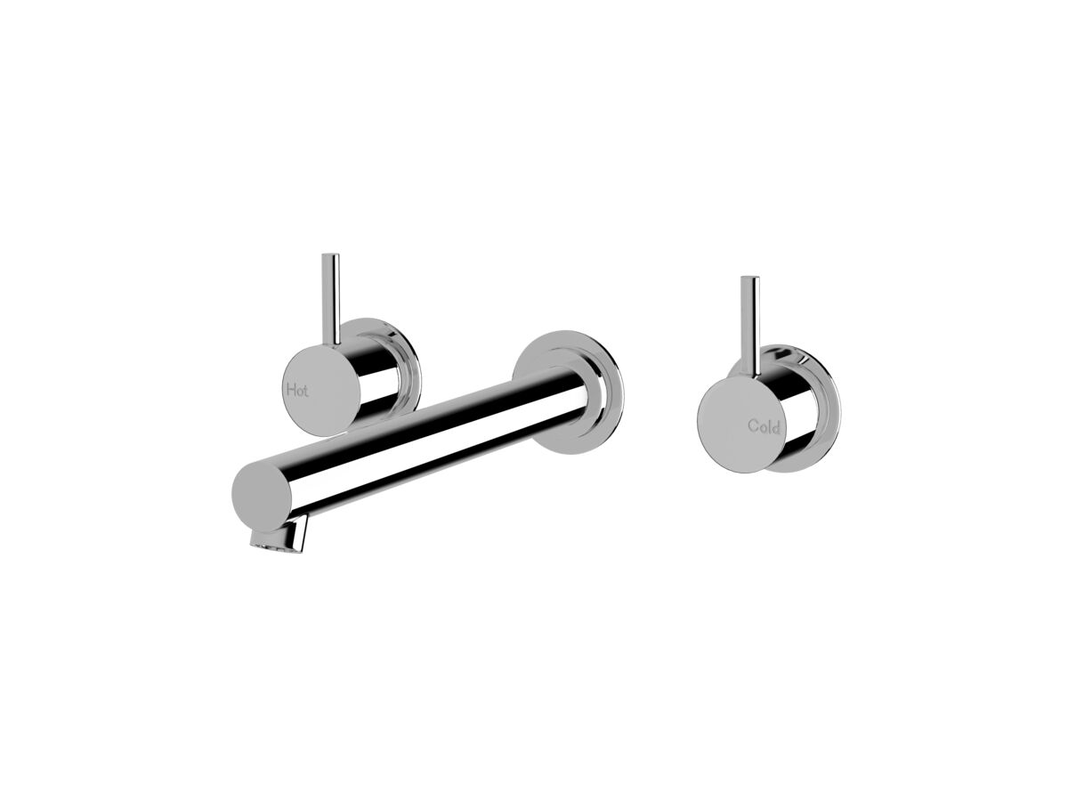 reece Sussex Scala Straight Wall Basin Set with 250mm Outlet Chrome (5 Star)