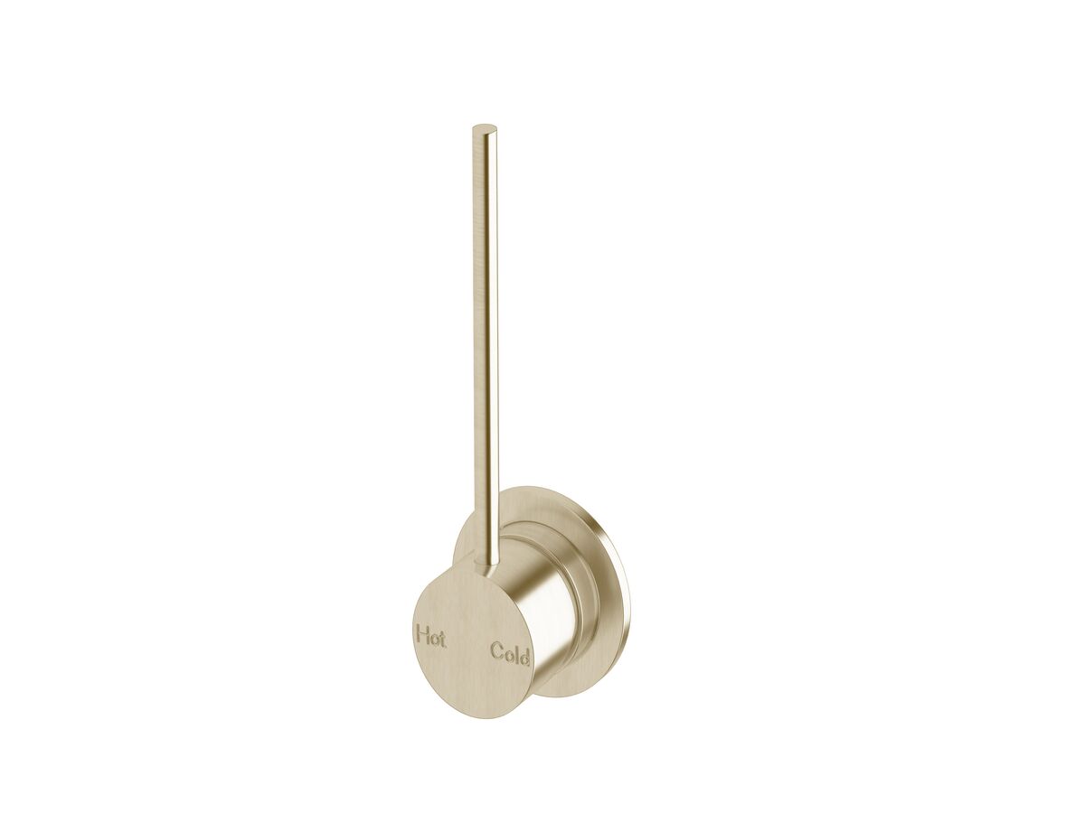 reece Sussex Scala Wall Mixer Tap with 150mm Extension Pin LUX PVD Brushed Platinum Gold