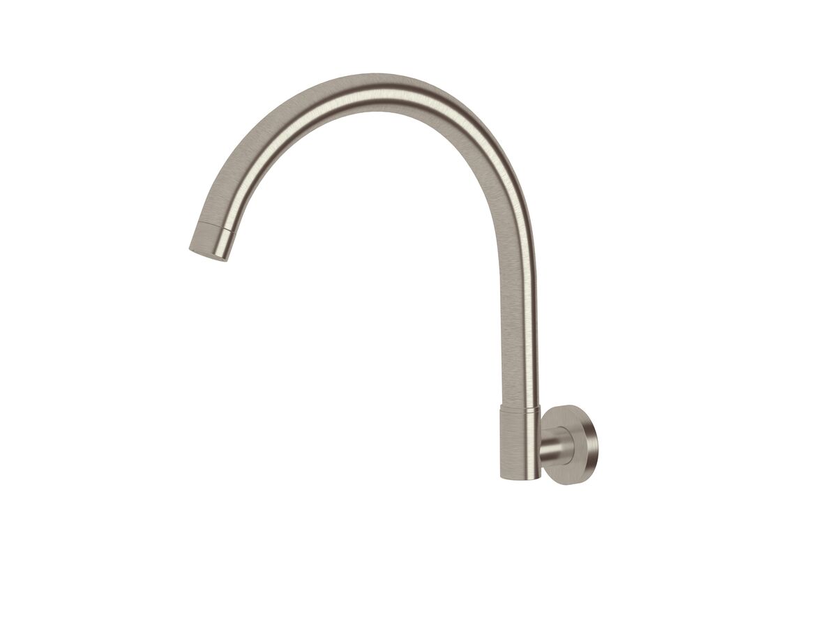 reece Sussex Scala Wall Spa Outlet Curved LUX PVD Brushed Oyster Nickel