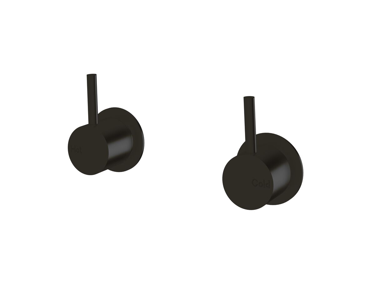 reece Sussex Scala Wall Top Assembly LUX PVD Matte Opium Black