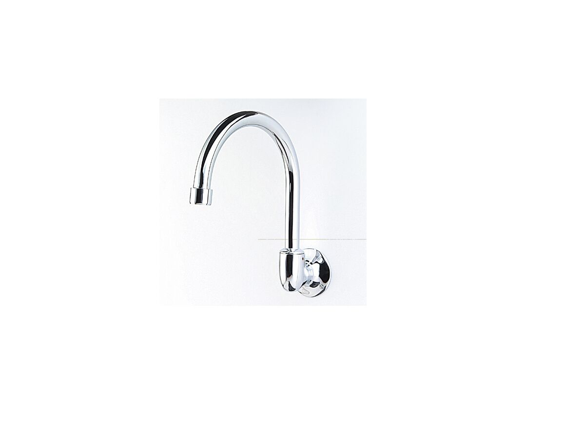 reece Swivel Wall Gooseneck Outlet 225 x 150mm Chrome (4 Star) Lead Free