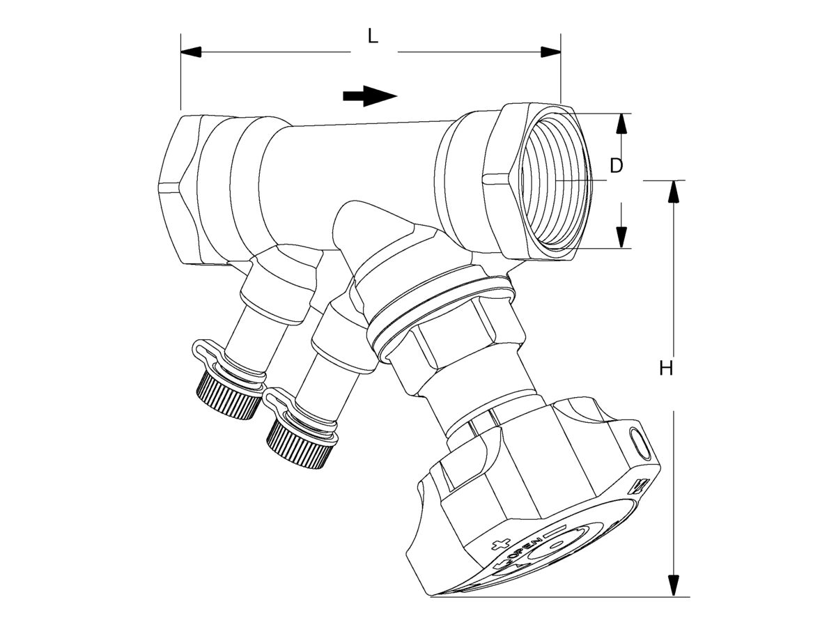 Reece TA STAD Manual Balancing Valve PN25 WaterMarked 10mm