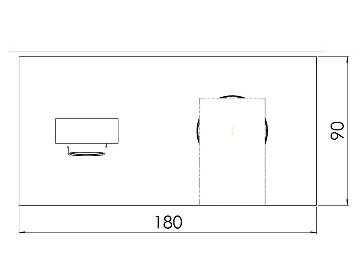 Reece Teknobili Solido F Wall Basin Mixer Tap Set 200mm Chrome (5 Star)