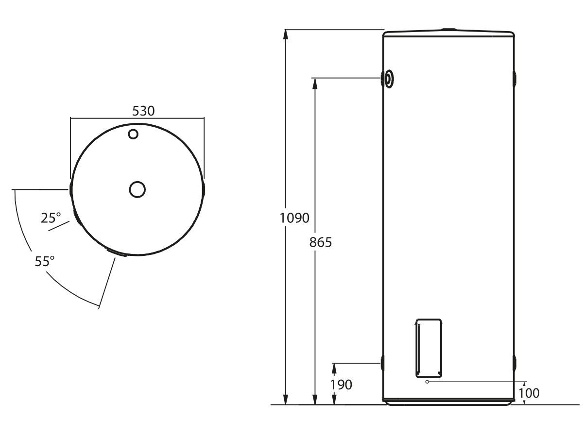 Reece Thermann 125L 1.8kW Single Element Electric Hot Water System