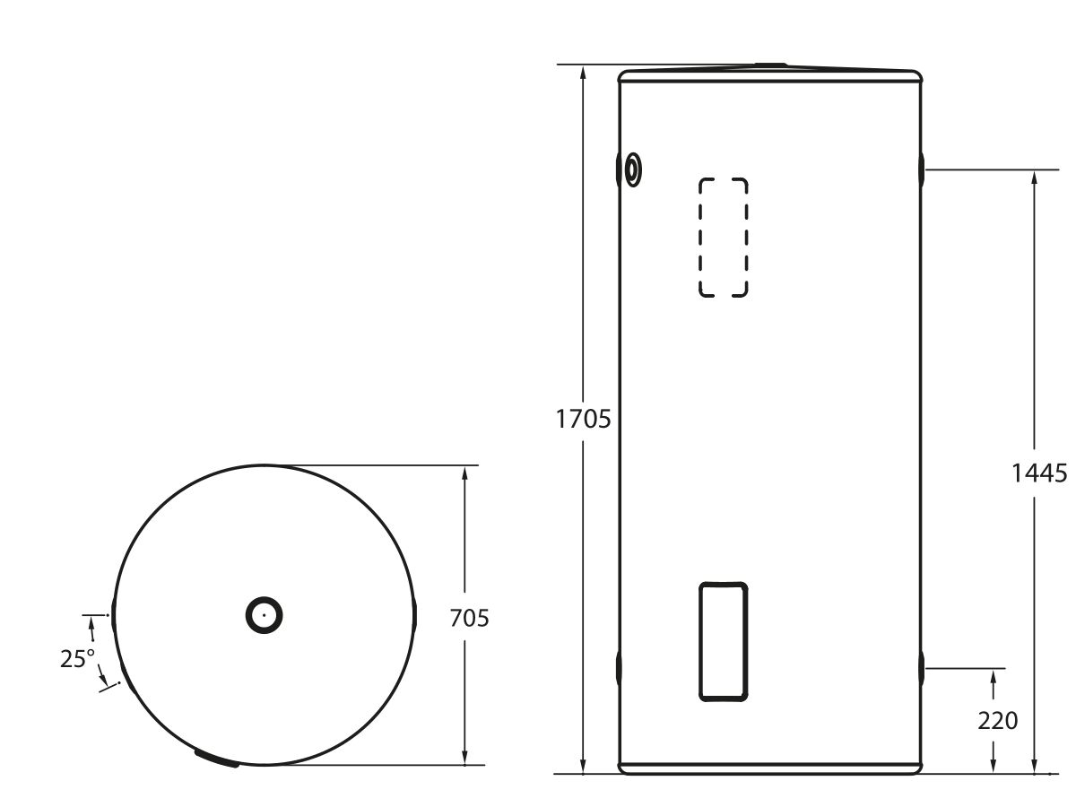 Reece Thermann 400L 4.8kW Twin Element Electric Hot Water System