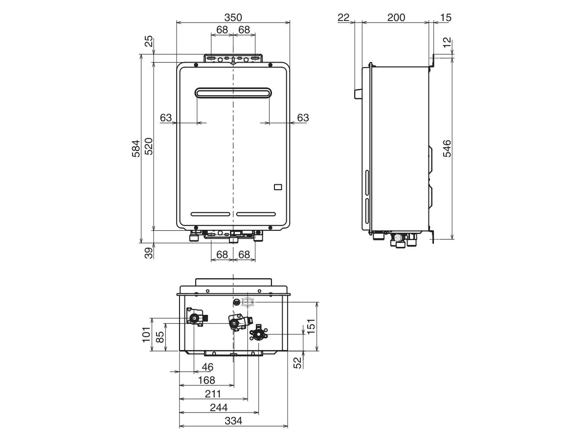 Reece Thermann G-Series 16L 50 Degree LPG Continuous Flow Hot Water System