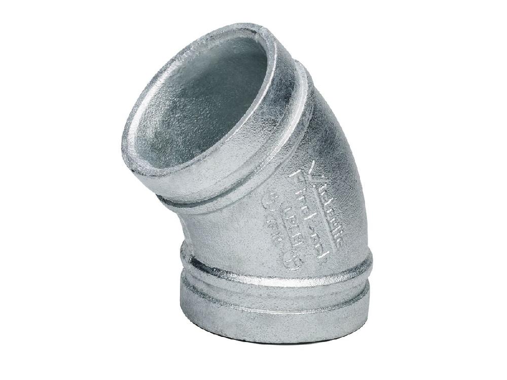 reece Victaulic Firelock S/003 Elbow 45 Degree Galvanised 150mm (165)