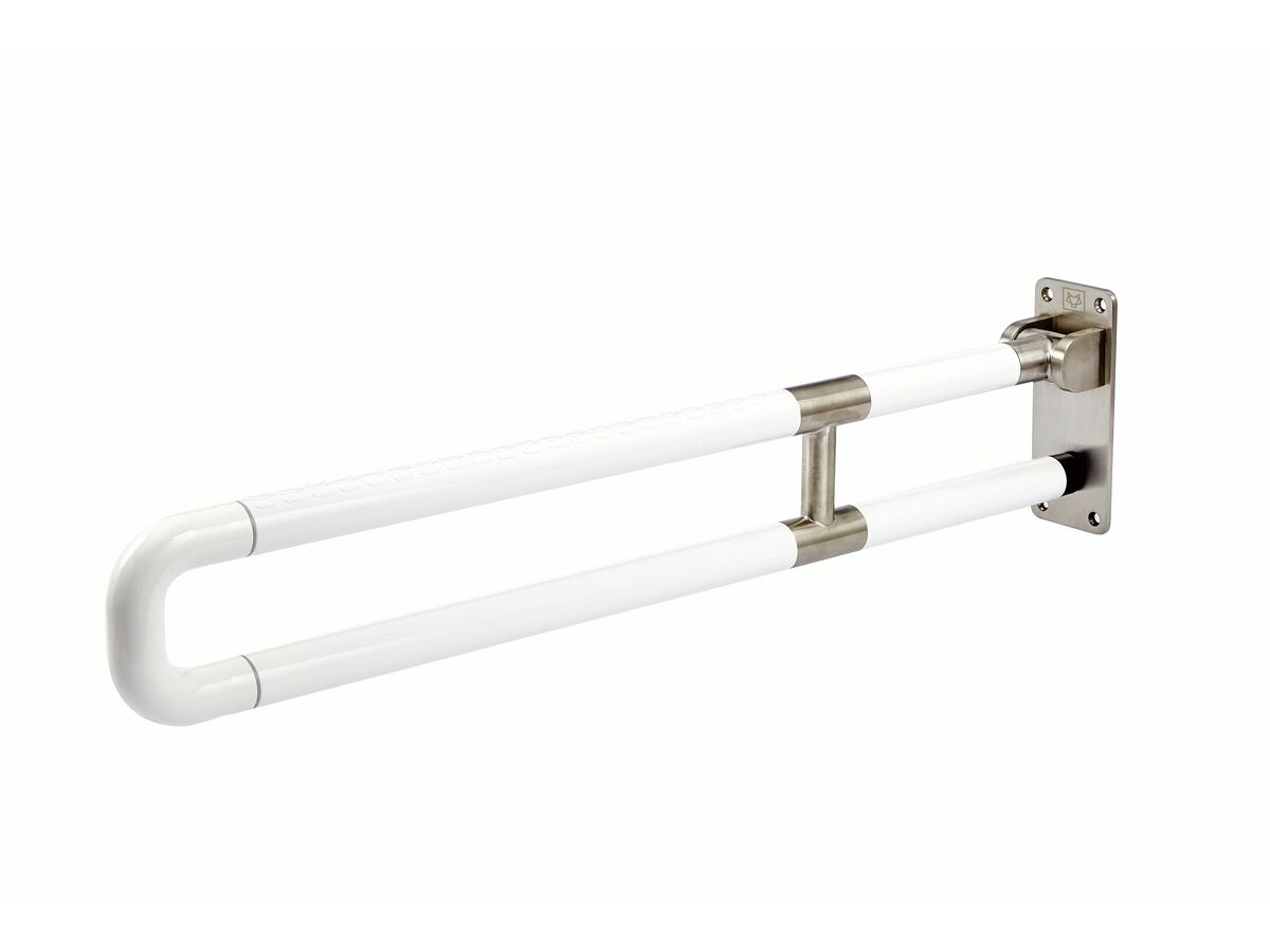 reece Wolfen Wall Mounted Support Arm White & Stainless Steel