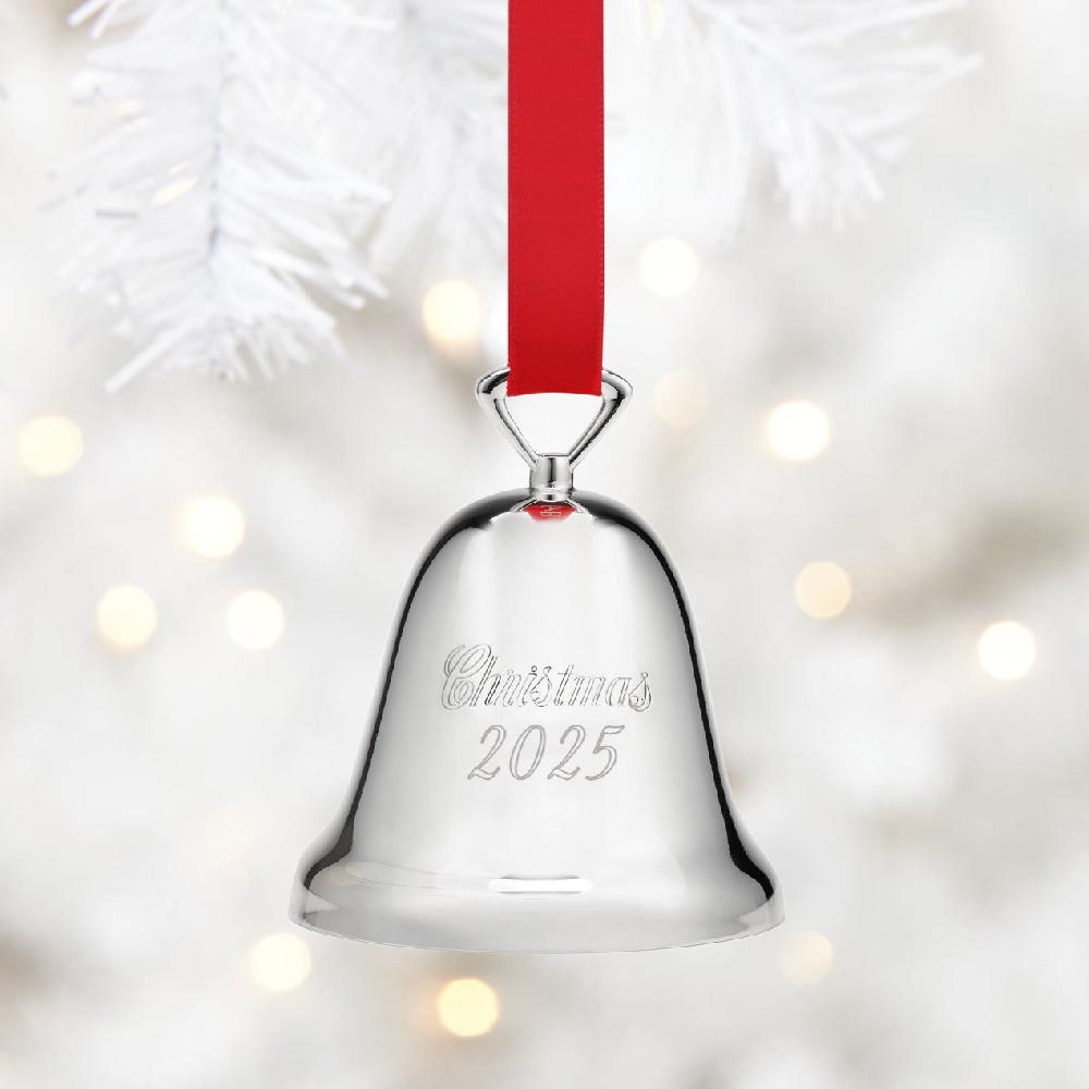 Reed & Barton 2025 Annual Christmas Bell Silverplate Ornament