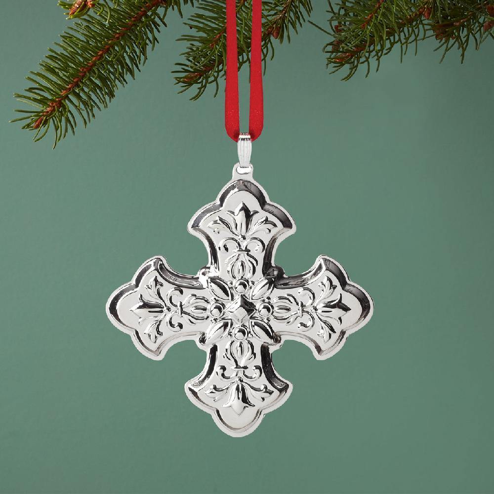 Reed & Barton 2025 Annual Christmas Cross Sterling Ornament