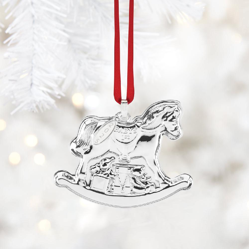 Reed & Barton 2025 Baby's 1st Rocking Horse Sterling Silver Ornament