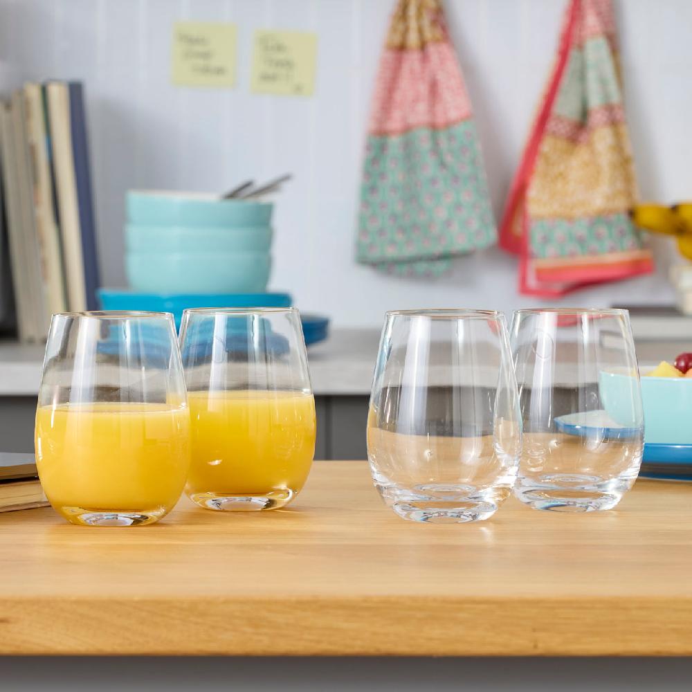 Reed & Barton 5 O'Clock Stemless Wine Glasses - Set Of 4