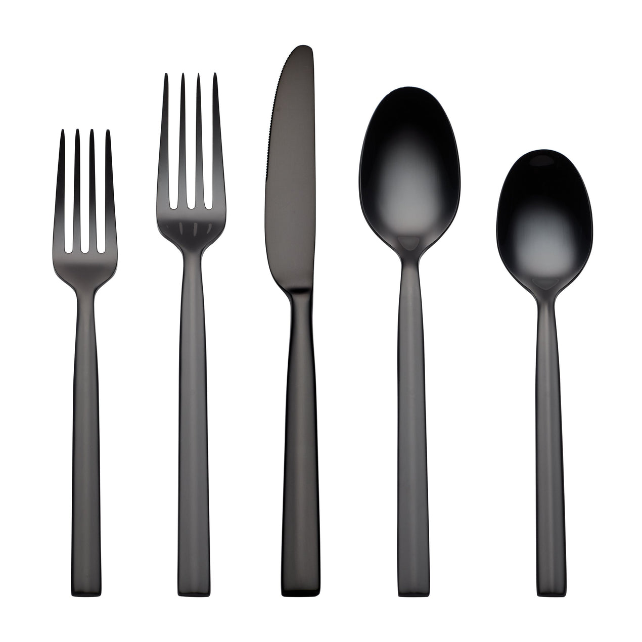 reed & barton Aero Black Mirror 20 Piece Flatware Set