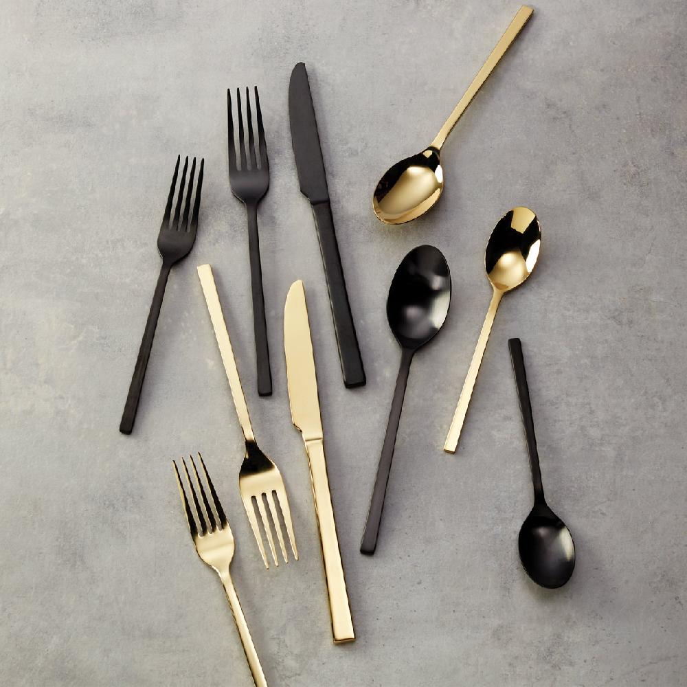 Reed & Barton Allay Black Champagne 40 Piece Flatware Set