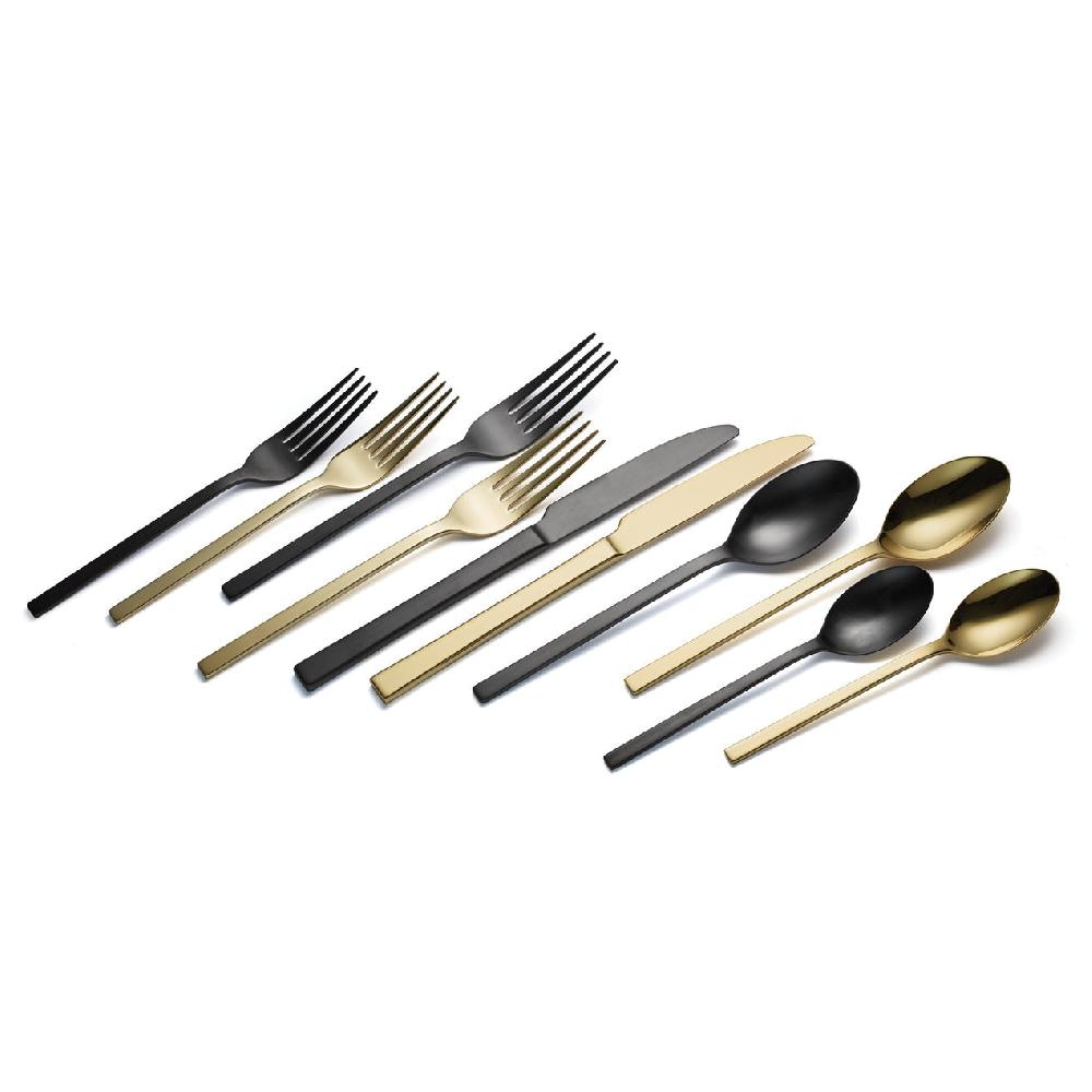 reed & barton Allay Black Champagne 40 Piece Flatware Set