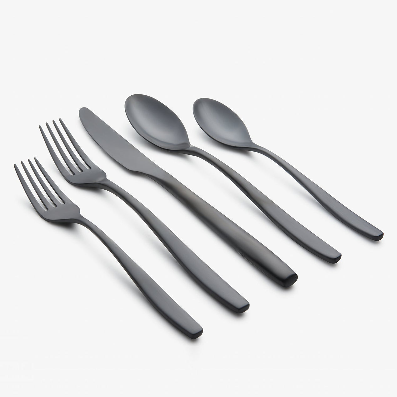 Reed & Barton Averie Black Satin 20 Piece Flatware Set