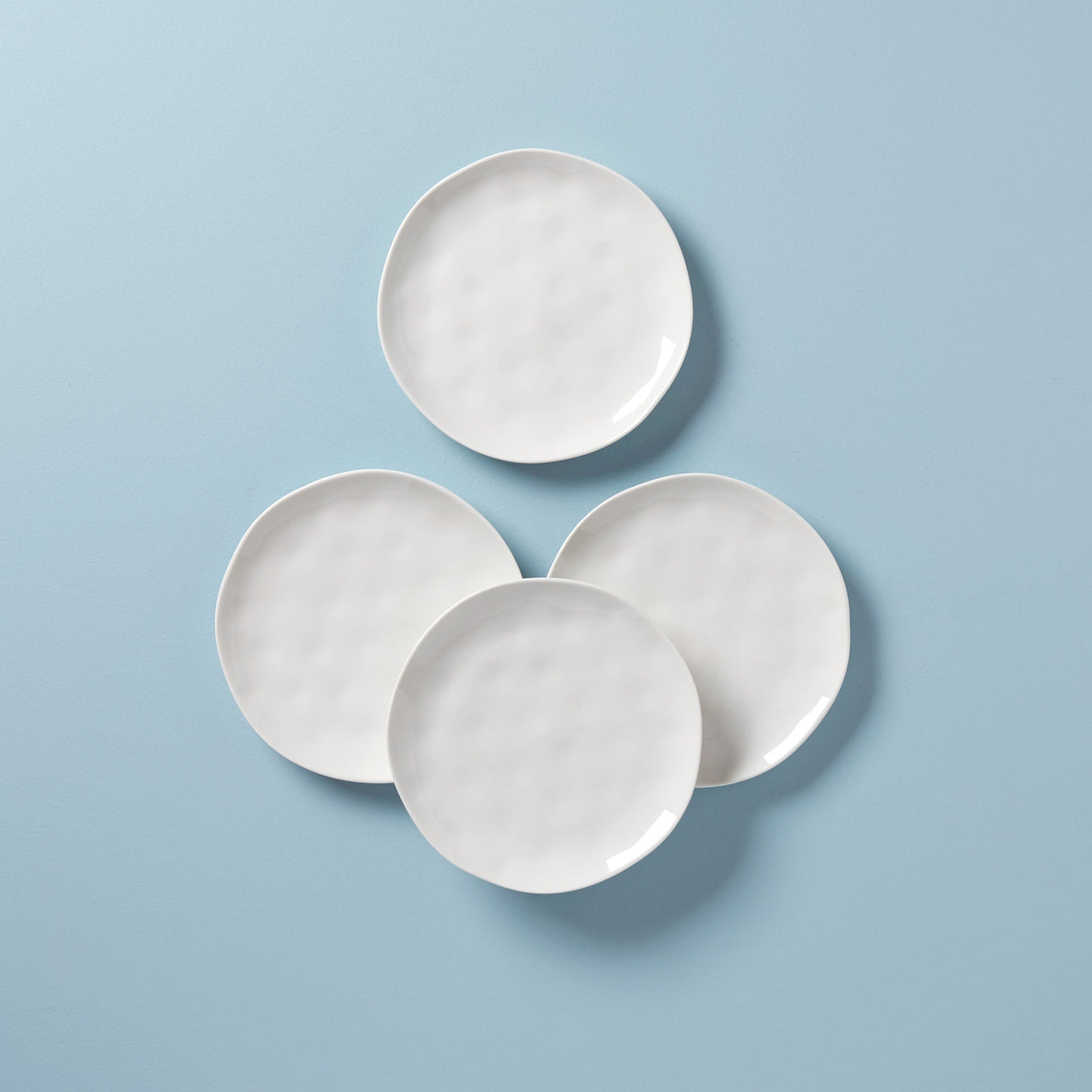 reed & barton Bay Colors White Accent Plates - Set of 4