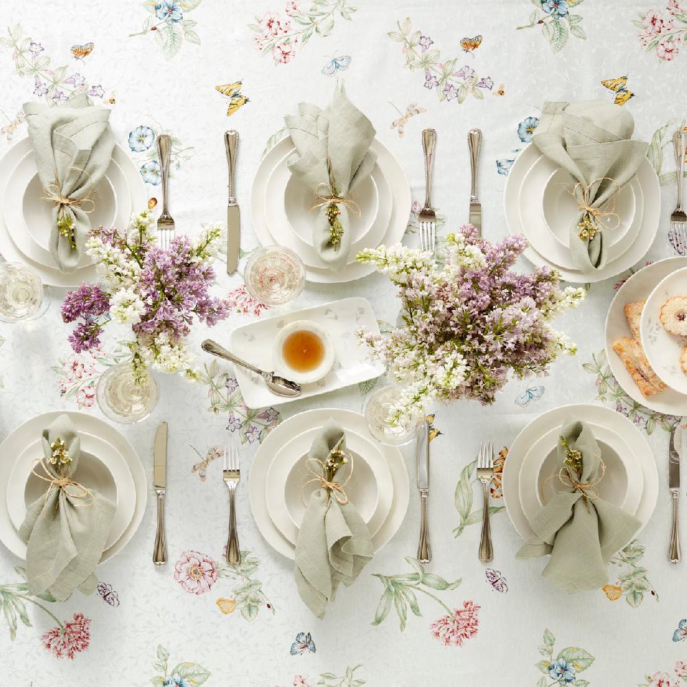 Reed & Barton Bay Colors White Dinner Plates - Set Of 4