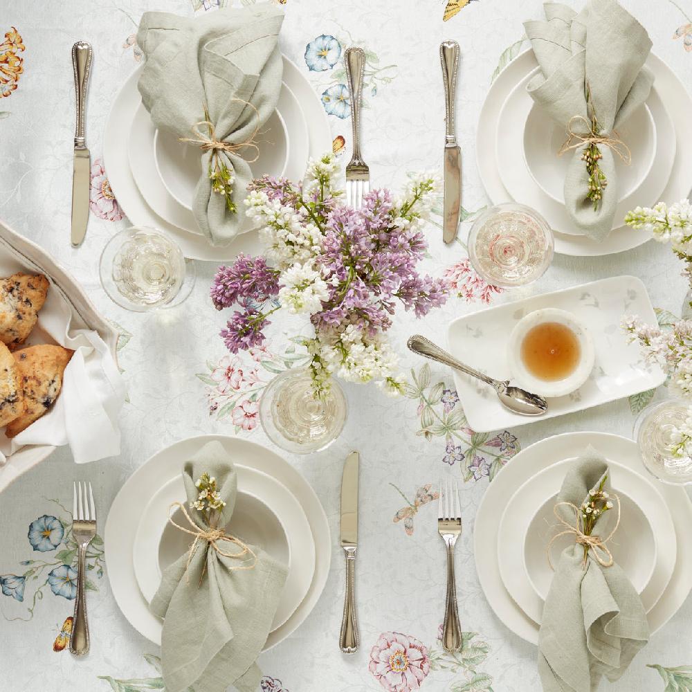 Reed & Barton Bay Colors White Dinner Plates - Set Of 4