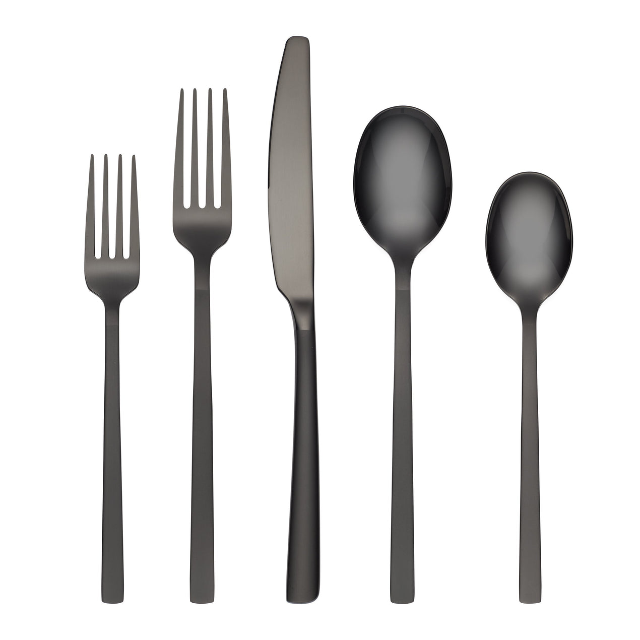 reed & barton Beacon Black Sand Mirror 20 Piece Flatware Set