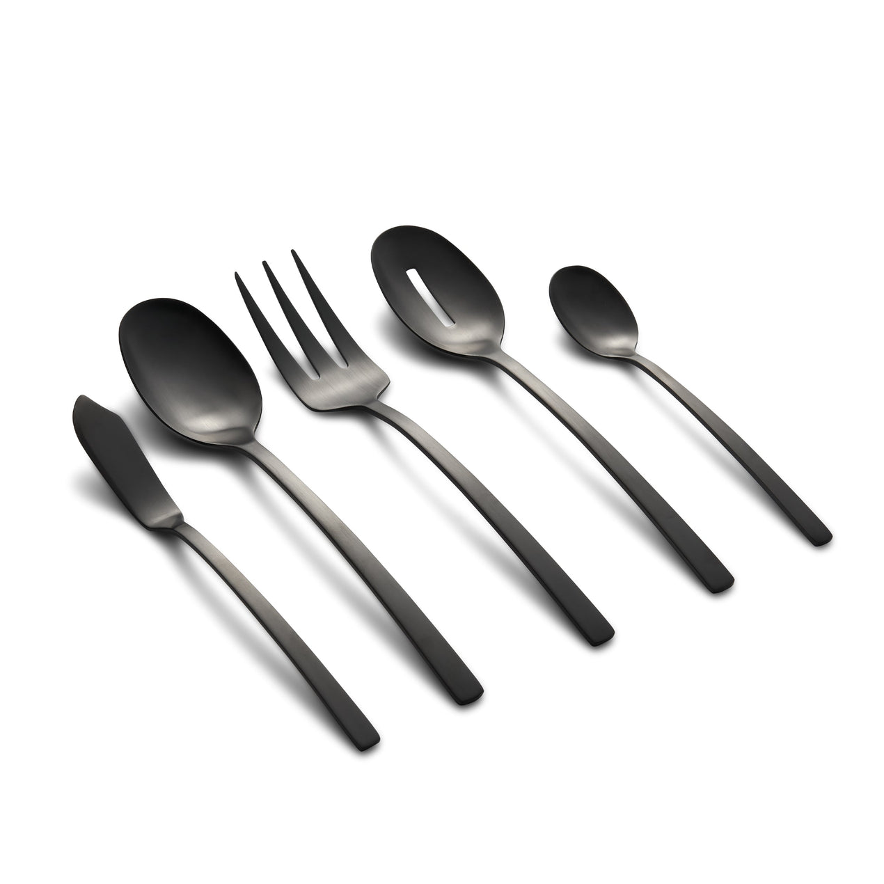 Reed & Barton Beacon Black Satin 45 Piece Flatware Set