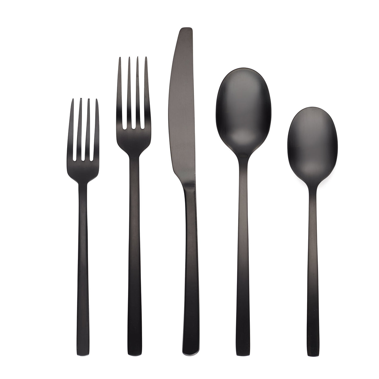 reed & barton Beacon Black Satin 45 Piece Flatware Set