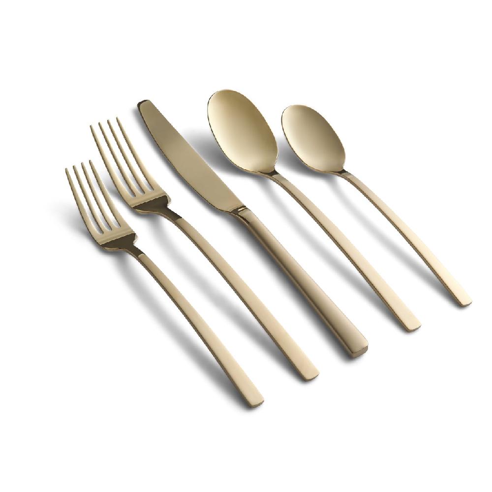 Reed & Barton Beacon Champagne Sand Mirror 20 Piece Flatware Set