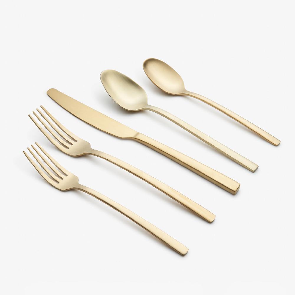 Reed & Barton Beacon Gold Satin 20 Piece Flatware Set