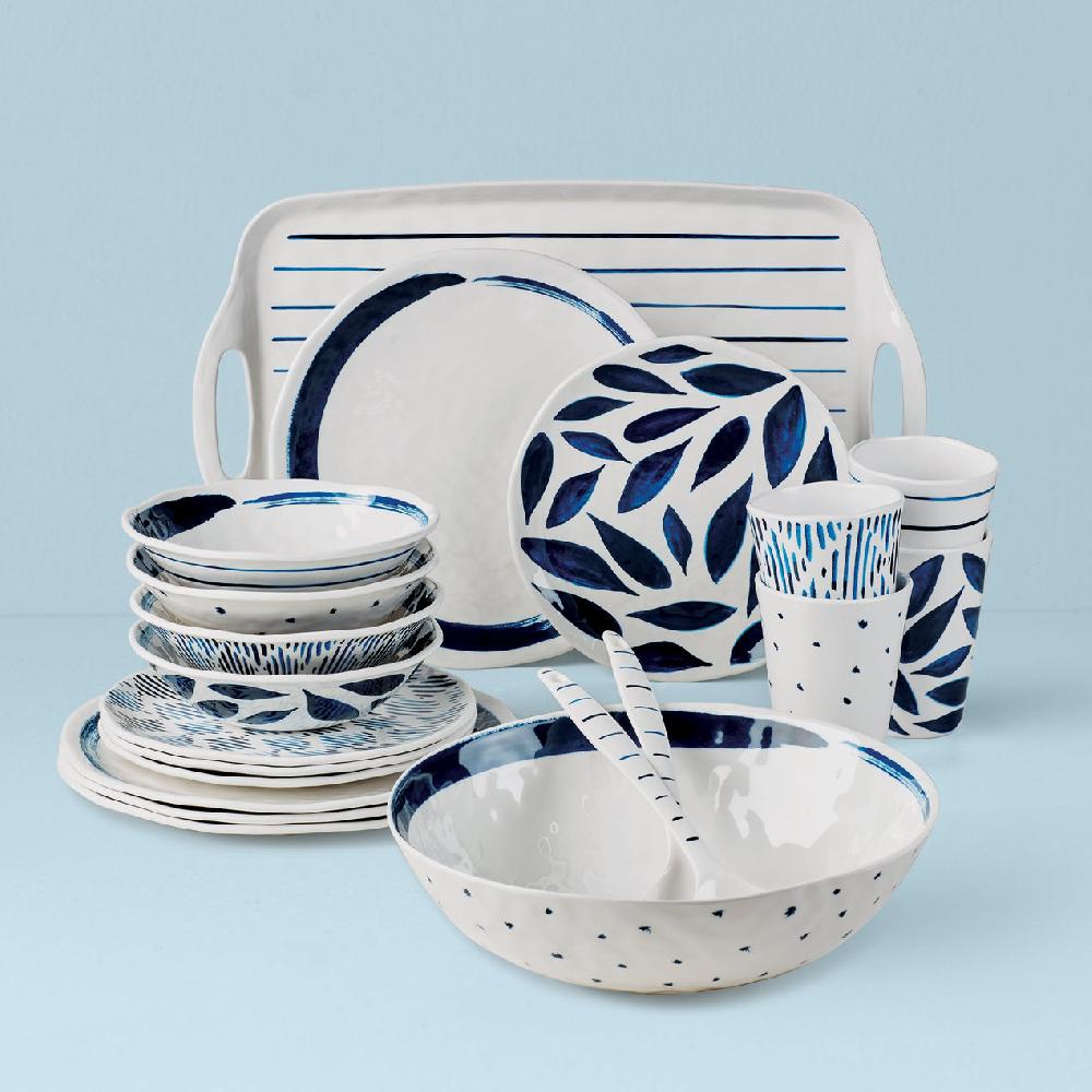 reed & barton Blue Bay Melamine 20-Piece Dinnerware Set