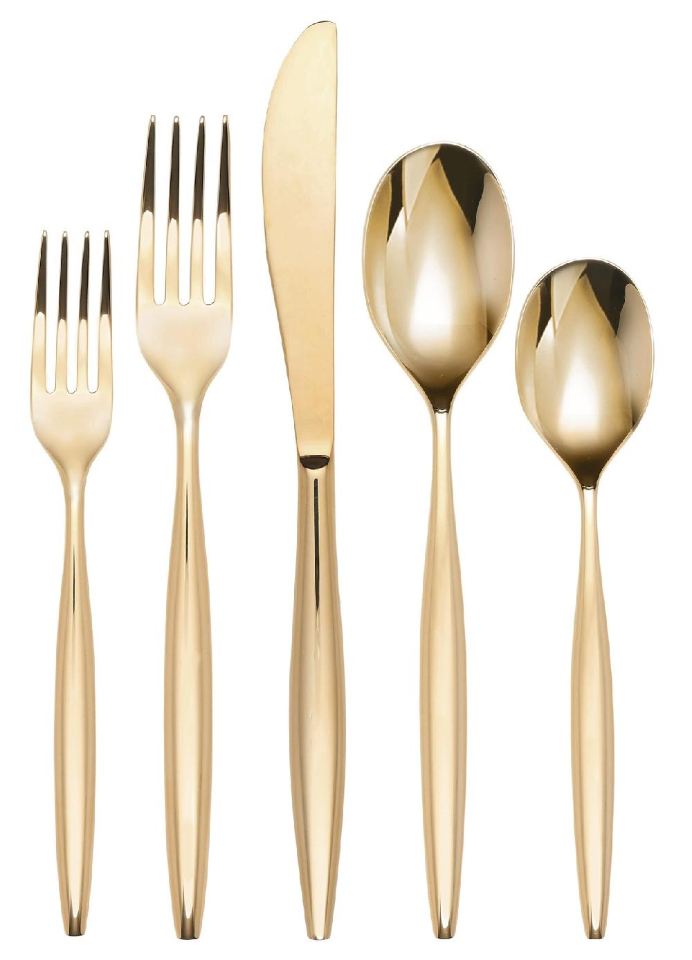 reed & barton Braga Gold Mirror 20 Piece Flatware Set