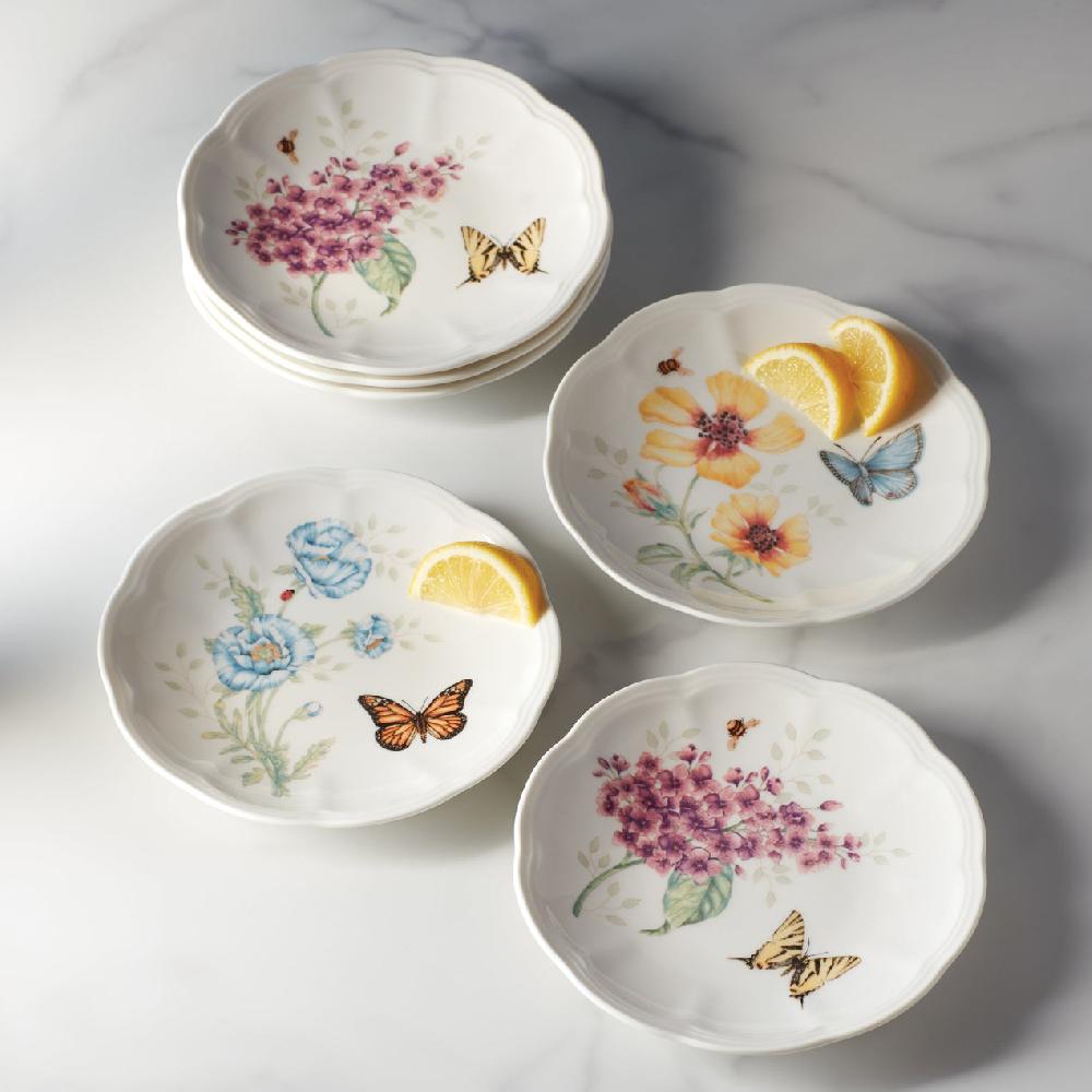 Reed & Barton Butterfly Meadow 6-Piece Tidbit Plate Set