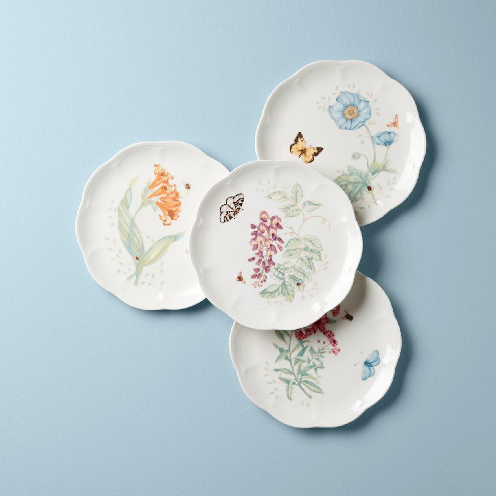 reed & barton Butterfly Meadow Accent Plates - Set of 4