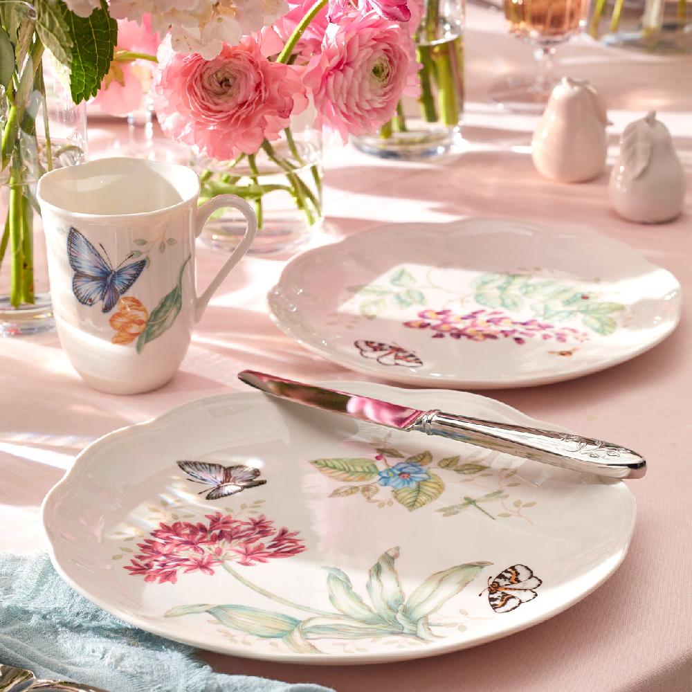 Reed & Barton Butterfly Meadow Blue Butterfly Dinner Plate
