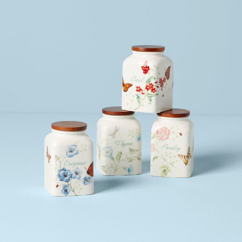 reed & barton Butterfly Meadow Cooking Spice Jars - Set Of 4