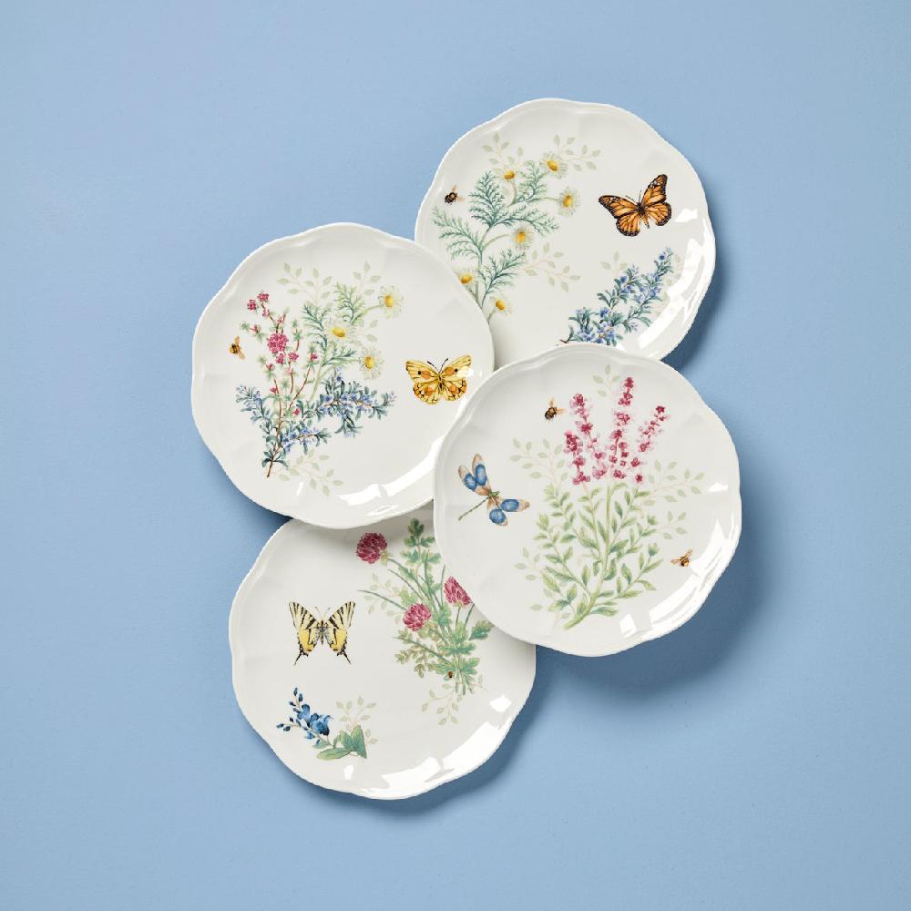 reed & barton Butterfly Meadow Herbs Accent Plates - Set of 4