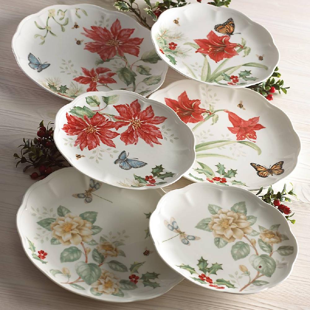 Reed & Barton Butterfly Meadow Holiday 18-Piece Dinnerware Set