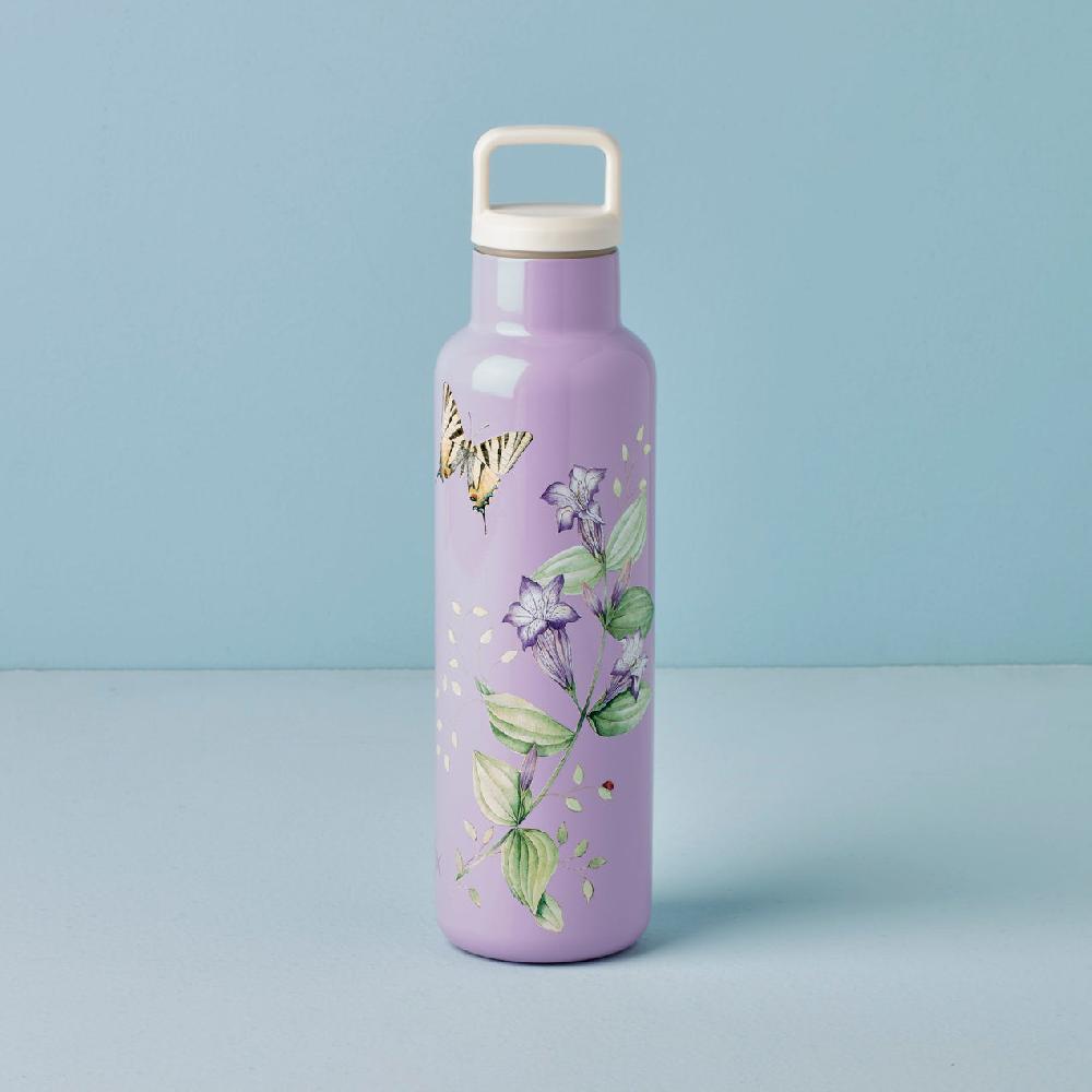reed & barton Butterfly Meadow Lavender Insulated Water Bottle