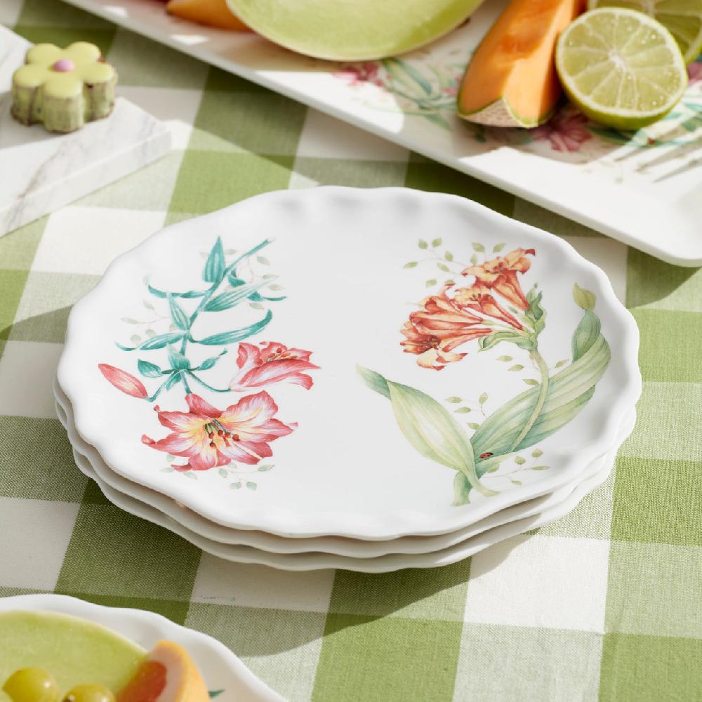 Reed & Barton Butterfly Meadow Melamine Accent Plates - Set Of 4