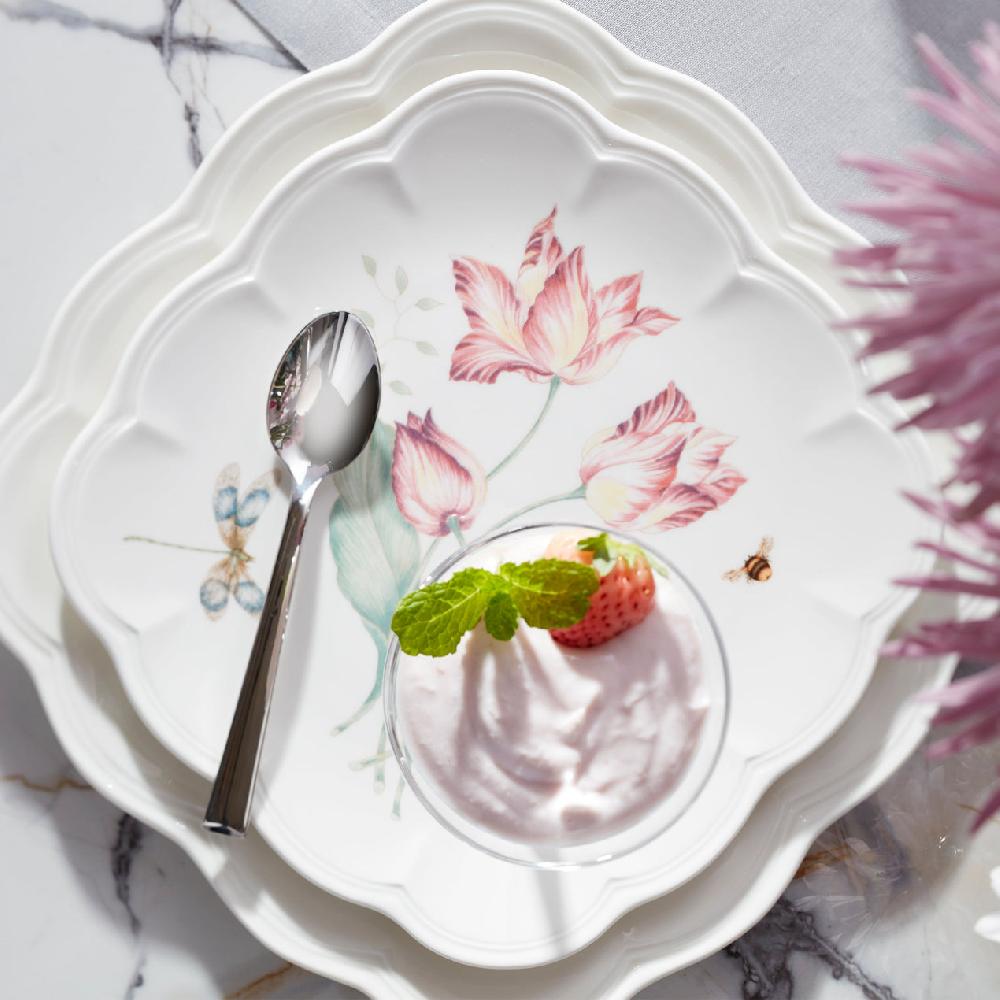 Reed & Barton Butterfly Meadow Square Accent Plates - Set Of 4