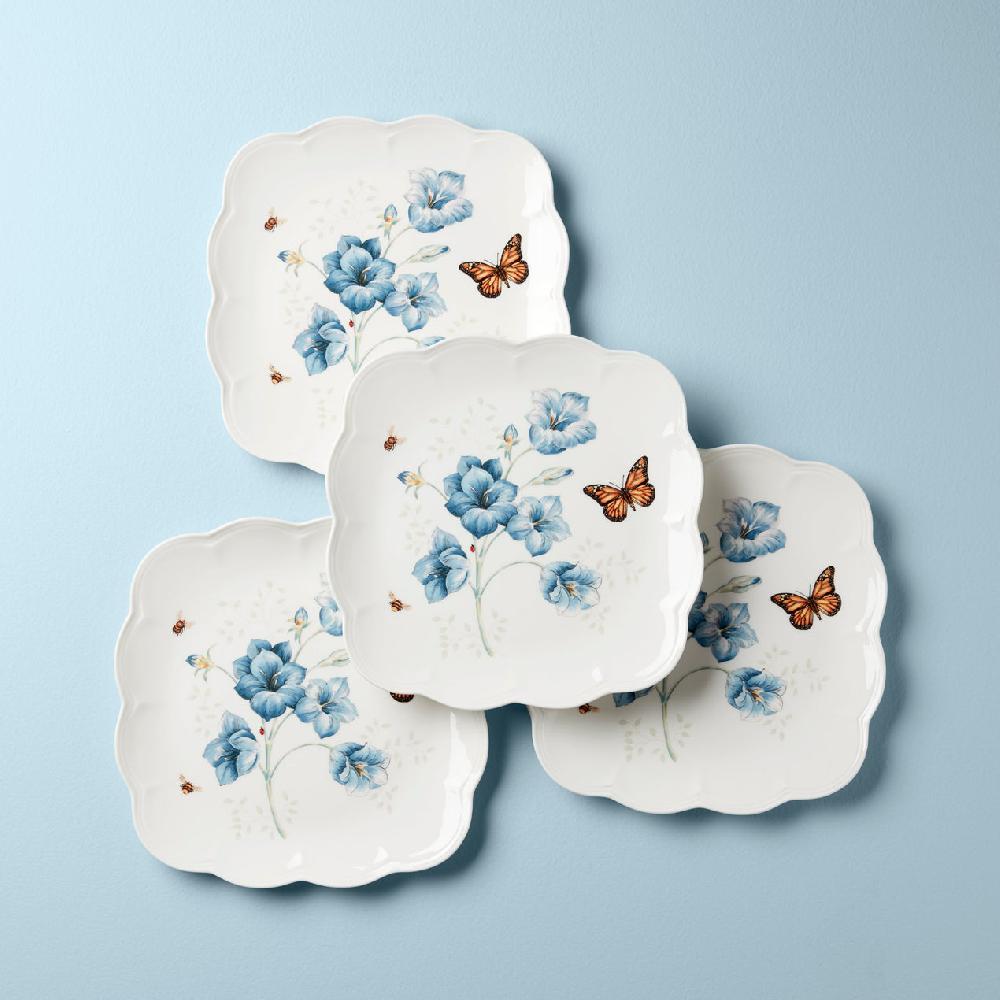 reed & barton Butterfly Meadow Square Dinner Plates - Set of 4