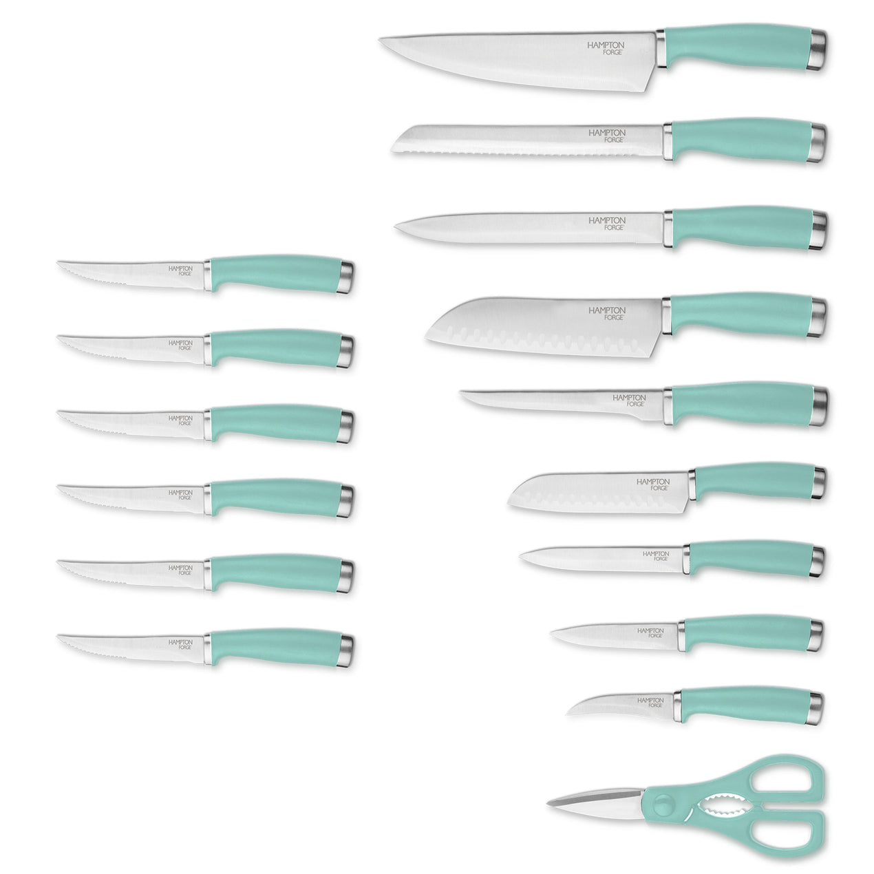 Reed & Barton Epicure Pistachio 17 Piece Cutlery Block Set