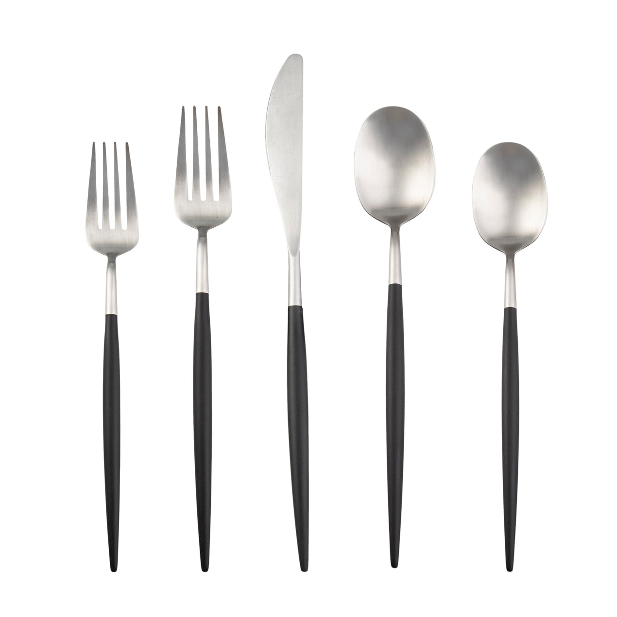 reed & barton Evora Satin Black-Handle 5-Piece Place Setting