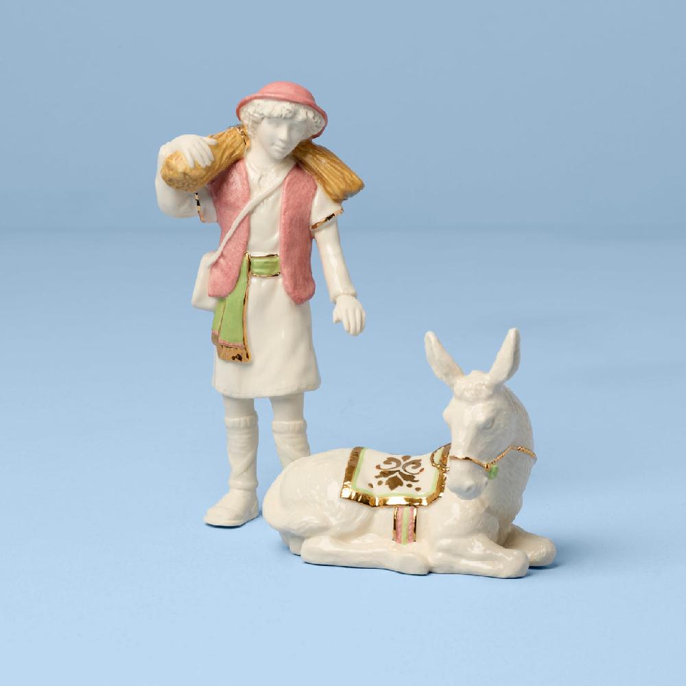 reed & barton First Blessing Boy With Donkey Figurine