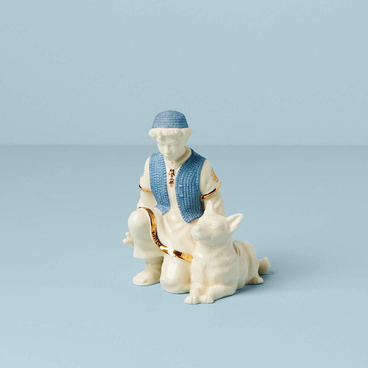 reed & barton First Blessing Nativity Shepherd & Dog Figurine
