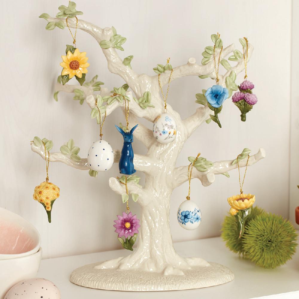 Reed & Barton Floral Easter 11-Piece Ornament & Tree Set
